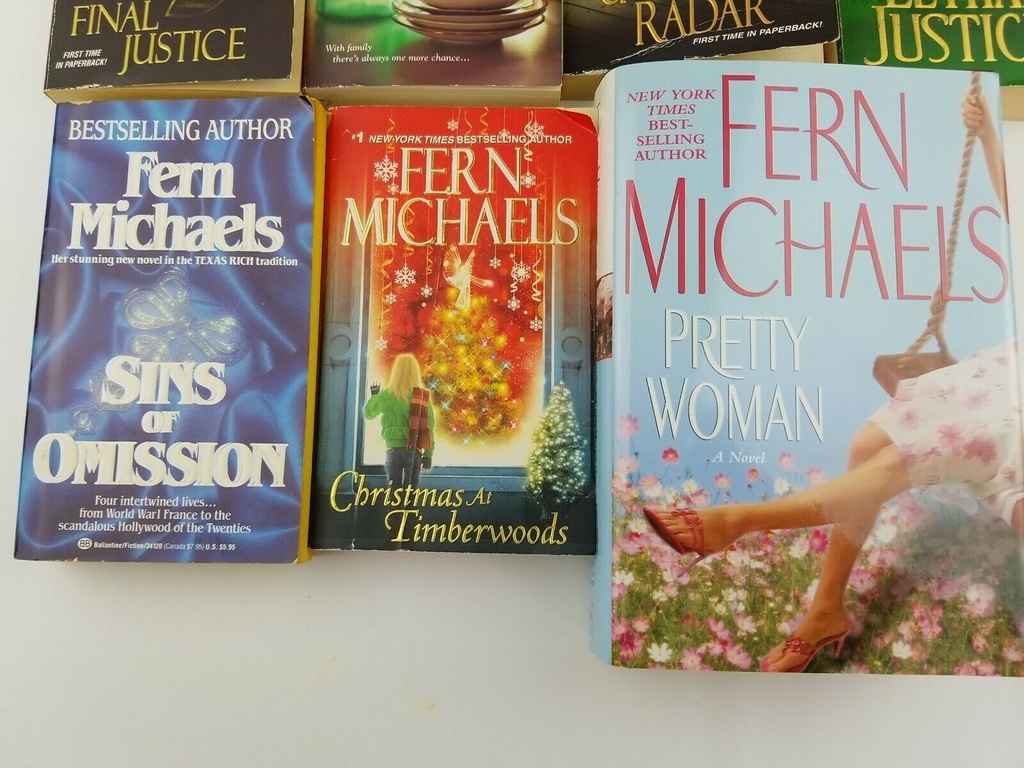 Lot of 7 Fern Michaels -Pretty Woman-Final Justice-Blossom Sisters-Lethal Justic